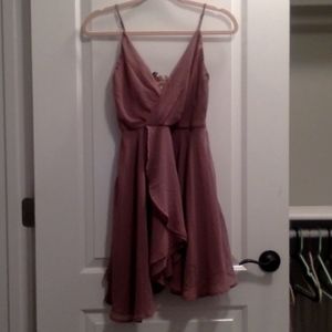 Pink strappy dress